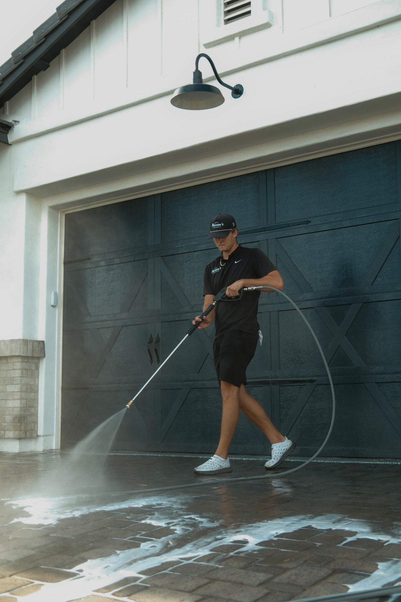Pressure washing